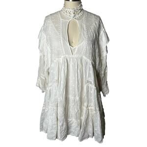 Free People Heartbreaker Ivory Mini Dress Size XS